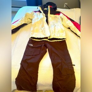 North Face three piece ski/snowboard outfit, size Medium